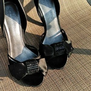 Adrienne Maloof black satin size 8.5